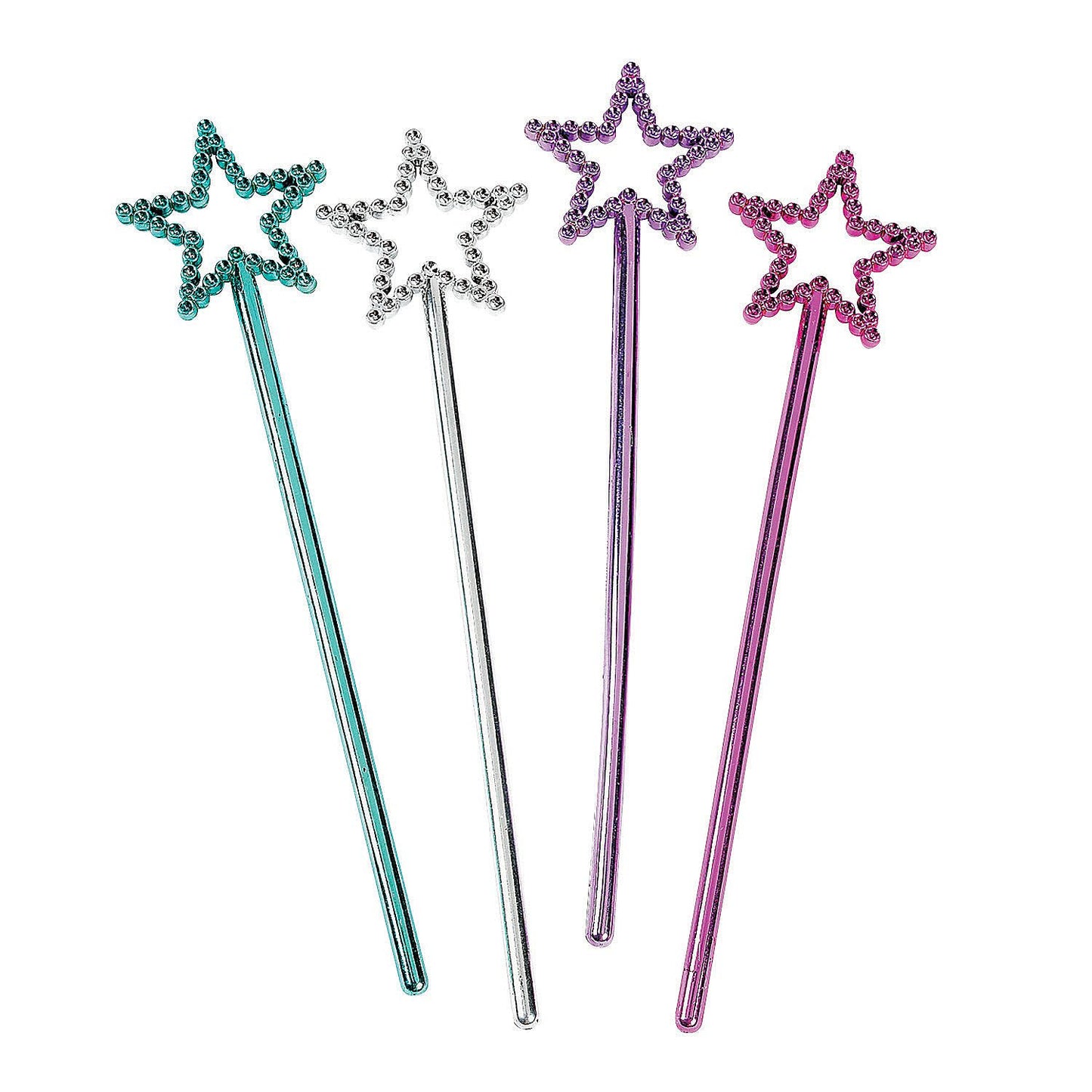 Fun Express - Mini Star Wands - Apparel Accessories - Costume Accessories - Bulk Accessories - 24 Pieces