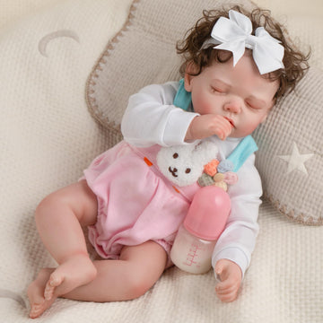 Jirachi 18- Inch Lifelike Reborn Baby Dolls, Adorable Real Life Soft Body Sleeping Baby Girl, Realistic Reborn Baby With Toy Accessories For Kids