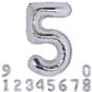 40 Inch Number 15 Balloon Silver Jumbo Giant Big Large Number 15 Foil Mylar Silver Balloons 51Th Birthday Party Anniversary Deco