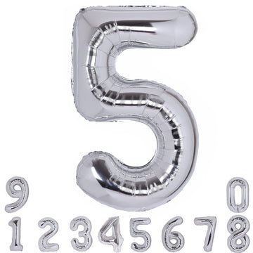 40 Inch Number 15 Balloon Silver Jumbo Giant Big Large Number 15 Foil Mylar Silver Balloons 51Th Birthday Party Anniversary Deco