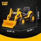 Kid Trax Kids Ride On Toys - 12V Cat Construction Toys For Boys W/Front Loader, Bulldozer, Excavator, Tractor Toy Truck, 2.5-5 M