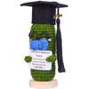 Cofubcad Graduation Gift Emotional Support Cucumber Graduation Cap Gift, Cute Knitted Crochet Cucumber Doll With Doctoral Hat Toy With Room Decoration(A5)