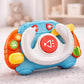 Toyshine Baby Montessori Sensory Learning Travel Activity Toy with Sound & Light | Steering Wheel Music Toy for Babies 618 Mont