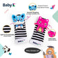 Baby K Baby Rattle Socks & Hand Rattle For Girls & Boys (Pet+Bird Set A) - Baby Toys 6-12 Months - Baby Wrist Rattles And Foot Rattles - Baby Toys For Newborns As Gift - Easy To Wear Baby Rattle Toys