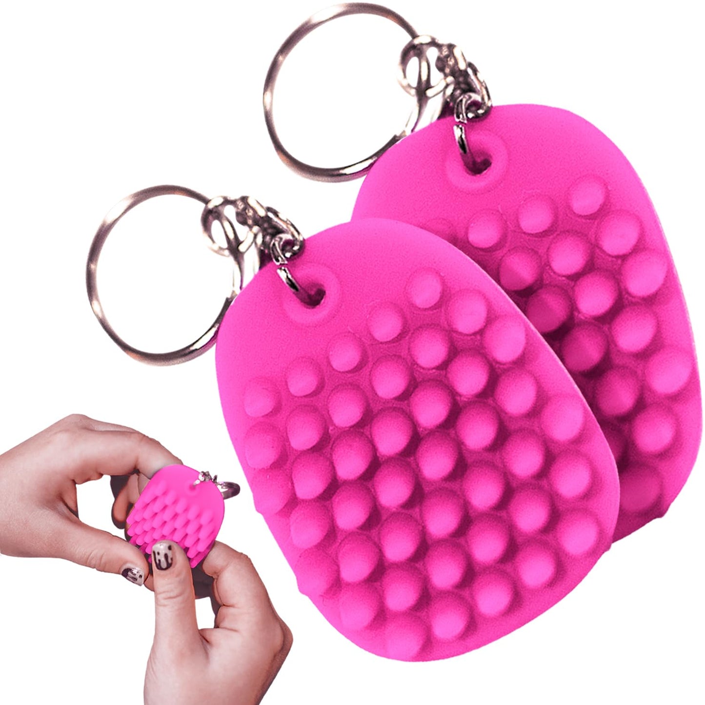 Hedgehog Health Hoglet Mini Keychain Soft, Smooth, Lightweight & Silent Fidget Toys For Stress Relief - Perfect Sensory Toy That