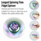 Freelove Metal Fidget Spinner, Stainless Steel Heavy, Long Spinning Toys, Cool Silent, Small Mini Fox Figette Spiner For Adults Men Anxiety, Quiet Bearing, Rainbow