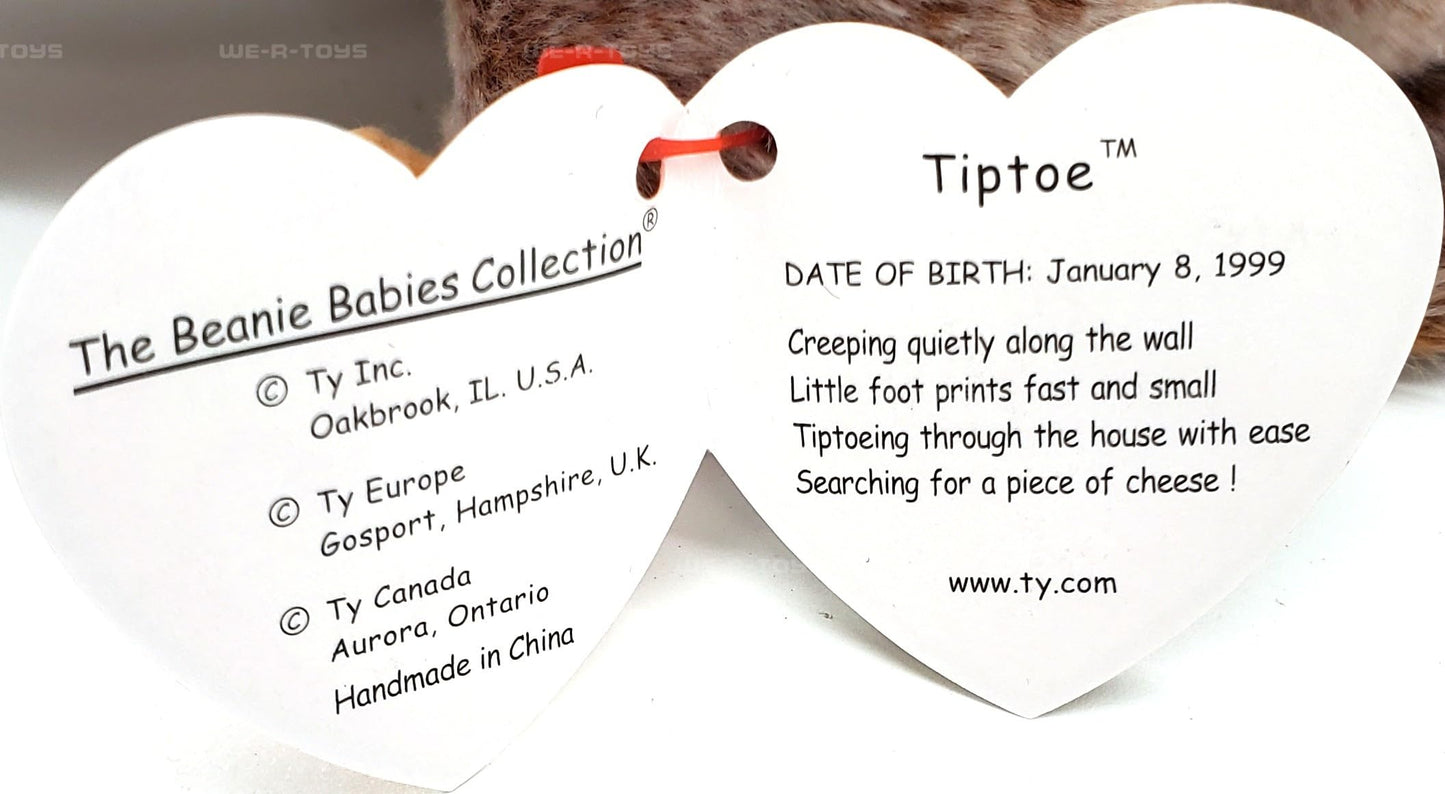 Ty Beanie Babies - Tiptoe The Rat