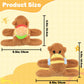 Timisea 2pcs Capybara slap bracelets,Funny Capybara Plush Bracelet, Animal Slap Bracelet, Suitable for Birthday, Party, Children