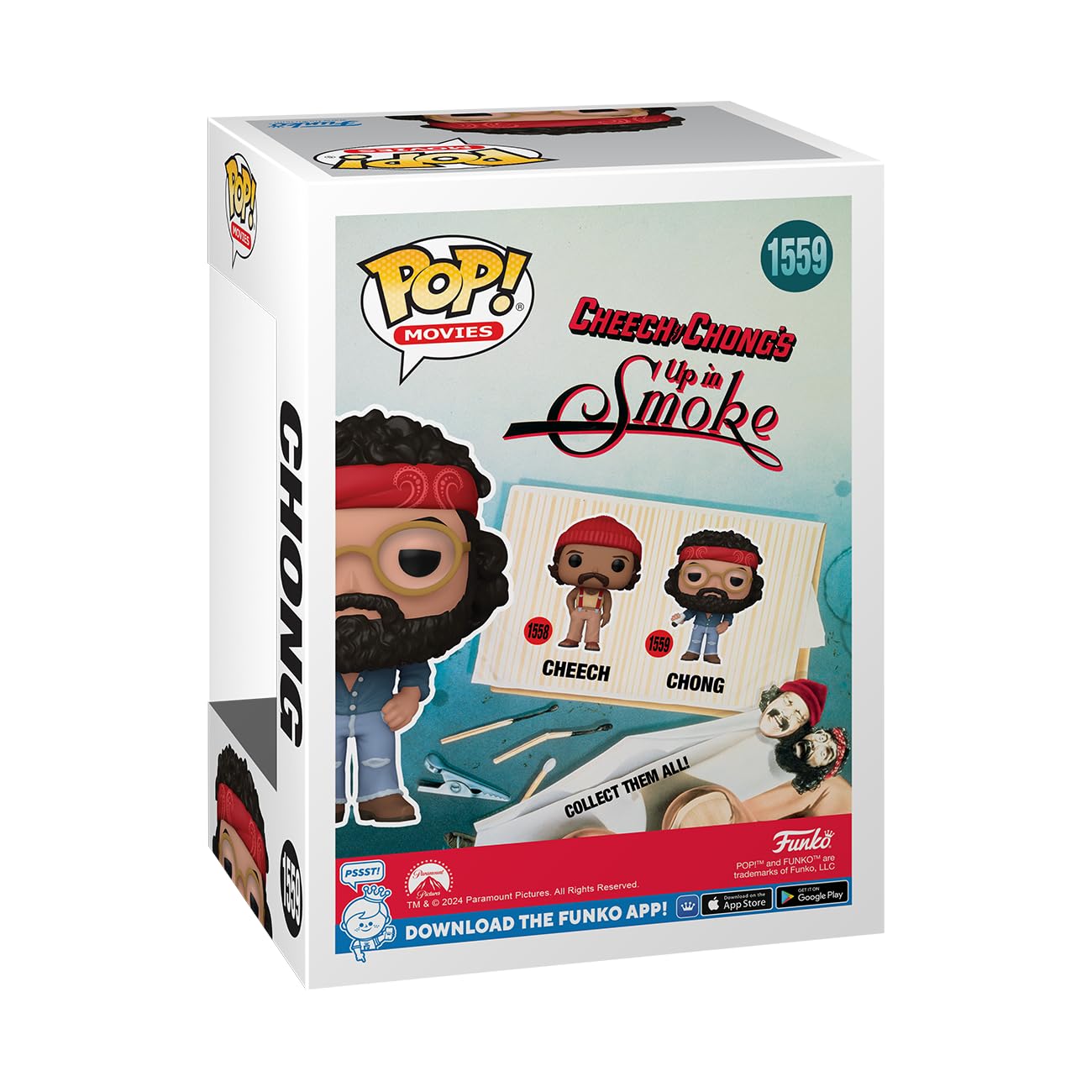 Funko POP! Movies - Cheech & Chong's Chong Vinyl Figure - Multicolor - Model 76039 - Official Merchandise for Collectors