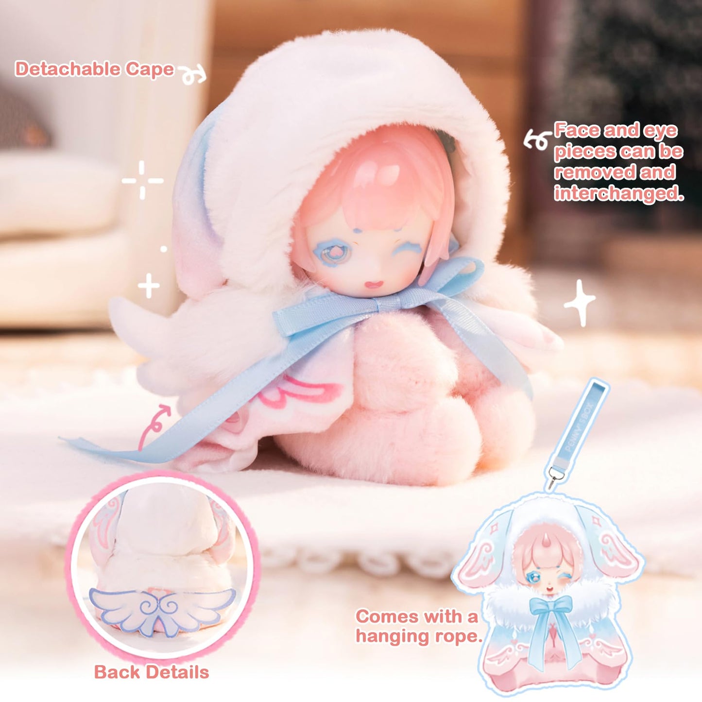 Antu Cute Petite Series Plush Blind Box 1PC (1 of 7 Possible Styles) Cute Figures Collectible Toys Birthday Gifts