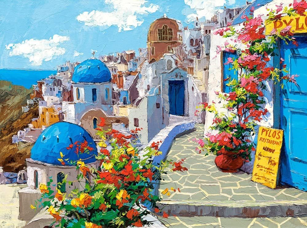Castorland Spring In Santorini Puzzle (2000 Piece)