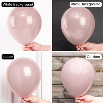 Partywoo Boho Pink Balloons, 50 Pcs 12 Inch Cavern Pink Balloons, Dusty Pink Balloons For Balloon Garland Or Balloon Arch As Party Decorations, Birthday Decorations, Wedding Decorations, Pink-F54