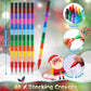 Ben Louis 24 Pcs Christmas Coloring Books Kids With 24 Crayons Christmas Party Favors Mini Activity Books Bulk For Kids Students