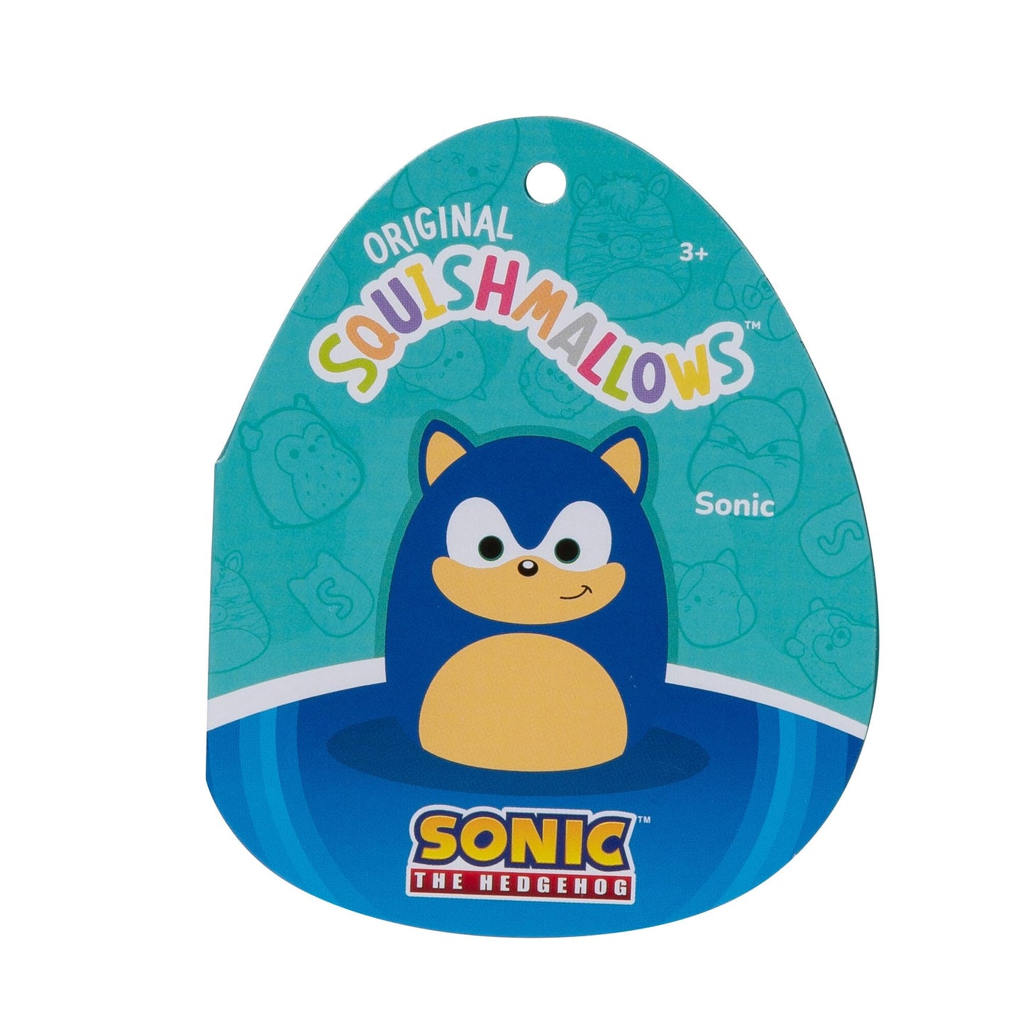 Squishmallows Girl'S Classic Sonic The Hedgehog 10-Inch Medium Ultrasoft Official Plush, One Size