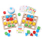 Wooden Puzzles Shape Color Matching Board Games Preschool Educational Montessori Toys for Kids 3 4 5 6 Years Old Boys Girls Brai