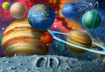 Ravensburger Stepping Into Space - 24 Piece Floor Jigsaw Puzzle For Kids | Pieces Fit Like A Dream | Enhances Hand-Eye Coordination | Certified By The Forest Stewardship Council