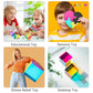 Ikeelo Color Cube (2.4Inch) With Stand - Mesmerizing Color Mixing Acrylic Glass Prism For Color Recognition, A Fun Conversation Starter