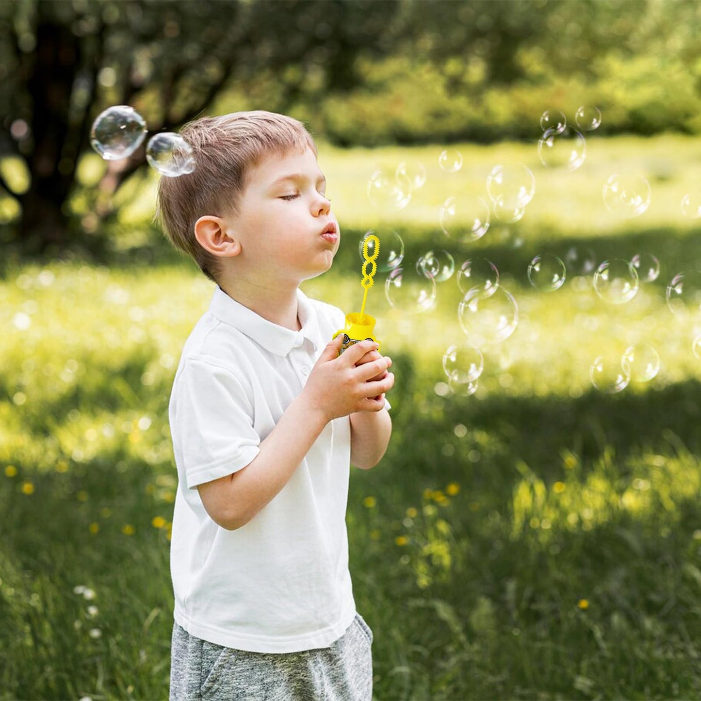 24 Pack Construction Truck Bubble Wands For Kids - Large Cartoon Excavator Bubbles Bulk With Refill Solution Toys For Carnival,