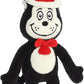 Aurora Whimsical Dr. Seuss Cat In The Hat Armature Stuffed Animal - Magical Storytelling - Officially Licensed - Black 8 Inches