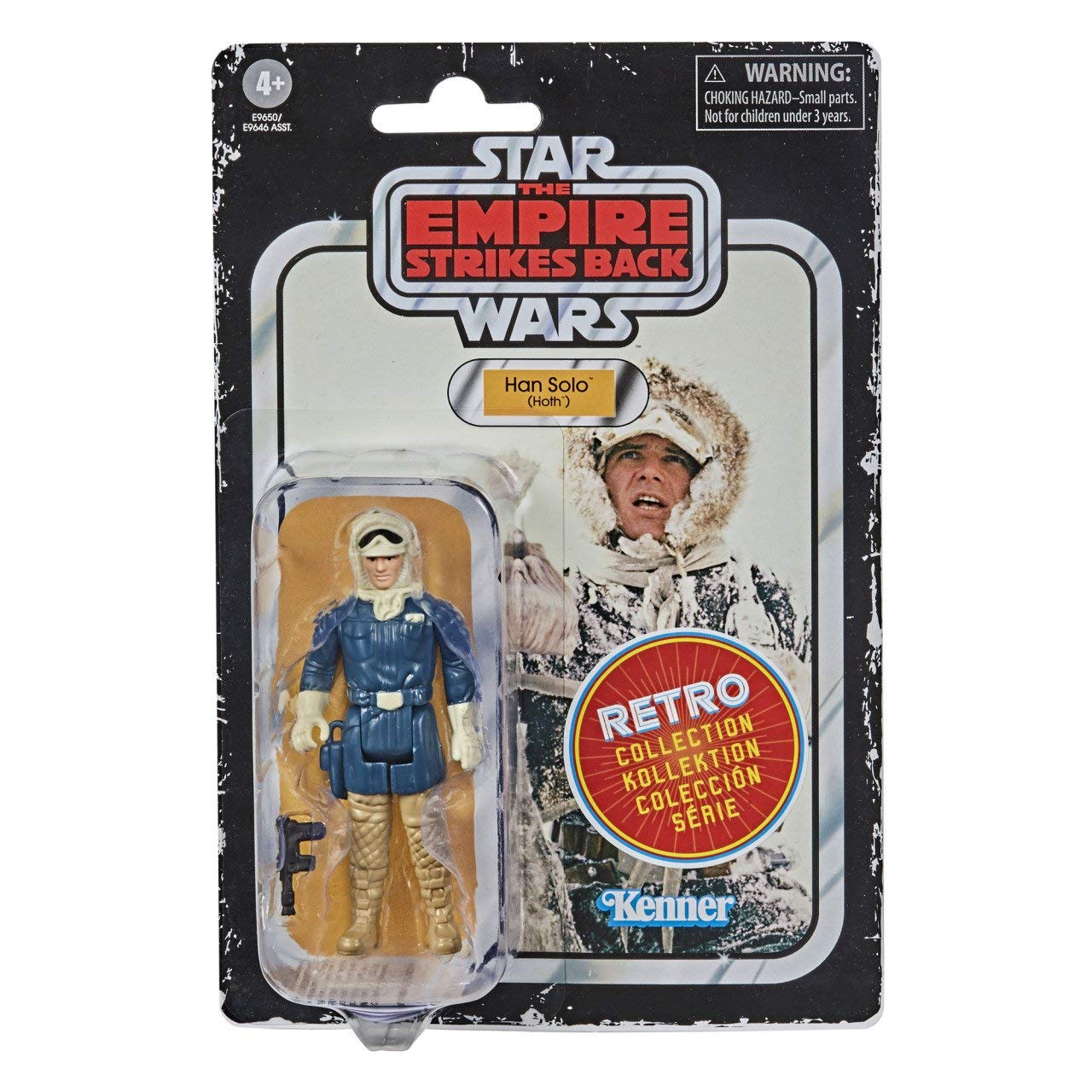 Star Wars Retro Collection Han Solo (Hoth) Toy 3.75-Inch Scale The Empire Strikes Back Figure, Toys For Kids Ages 4 And Up