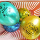 Happy Birthday Metallic Balloons,30 Pcs Blue Green Yellow Metallic Printed Balloons Happy Birthday Ballons Party Deco, Ballons B