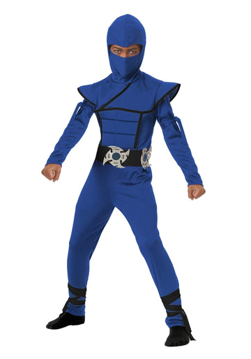 California Costumes Child Blue Stealth Ninja Costume, Small