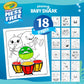 Crayola Baby Shark Color Wonder Pages, Mess Free Coloring for Toddlers, Coloring Activity, Travel Activities, Toddler Toys & Gif
