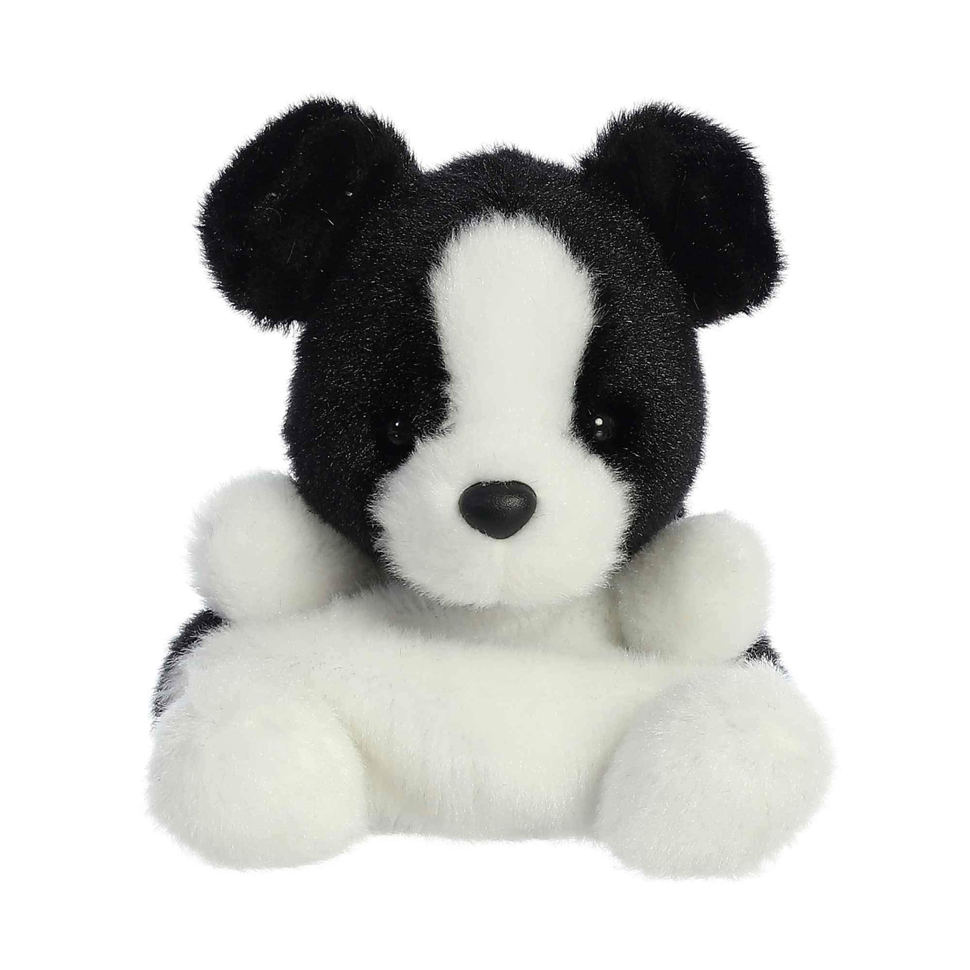 Aurora Adorable Palm Pals Brody Collie Stuffed Animal - Pocket-Sized Play - Collectable Fun - Black 5 Inches
