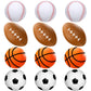 WELLVO Sports Stress Balls for Kids 12 Pack 2.5'' Footballs, Baseball, Soccer, Basketball, Sports Party Favors Foam Squishy Ball