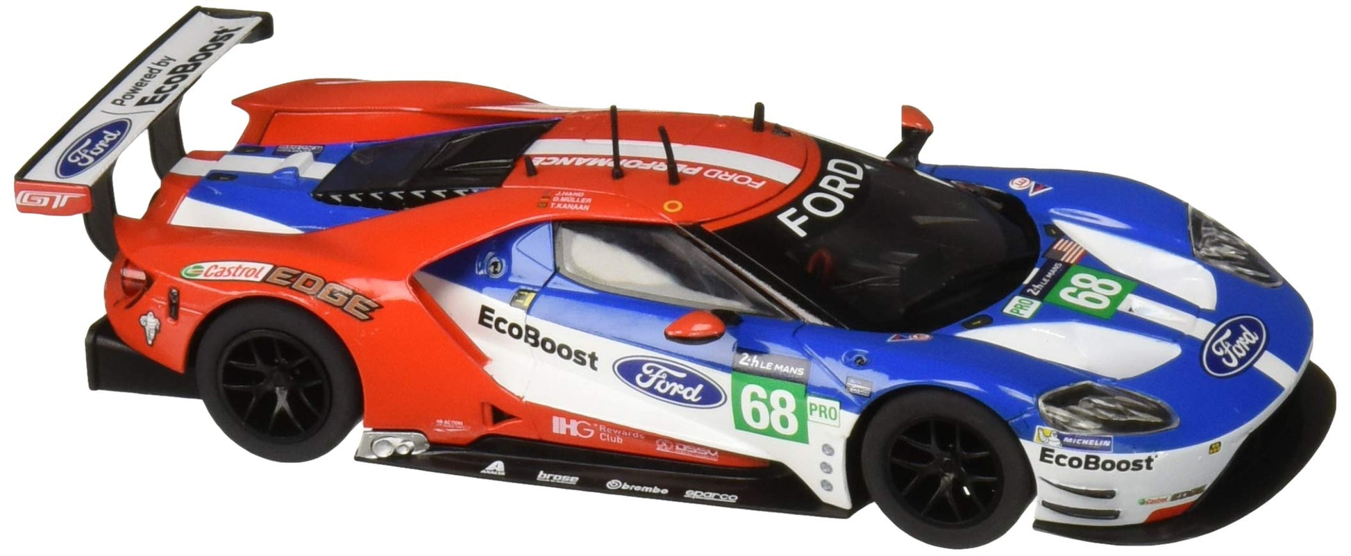 Scalextric Ford Gt Gte No. 68 Le Mans 1:32 Slot Race Car C3857