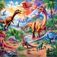 Large Piece Dinosaur Jigsaw Puzzle For Kid Boys Ages 4-10 Year Old 100 Pieces Jigsaw Puzzles For Kids Ages 4-6 Educational Toys