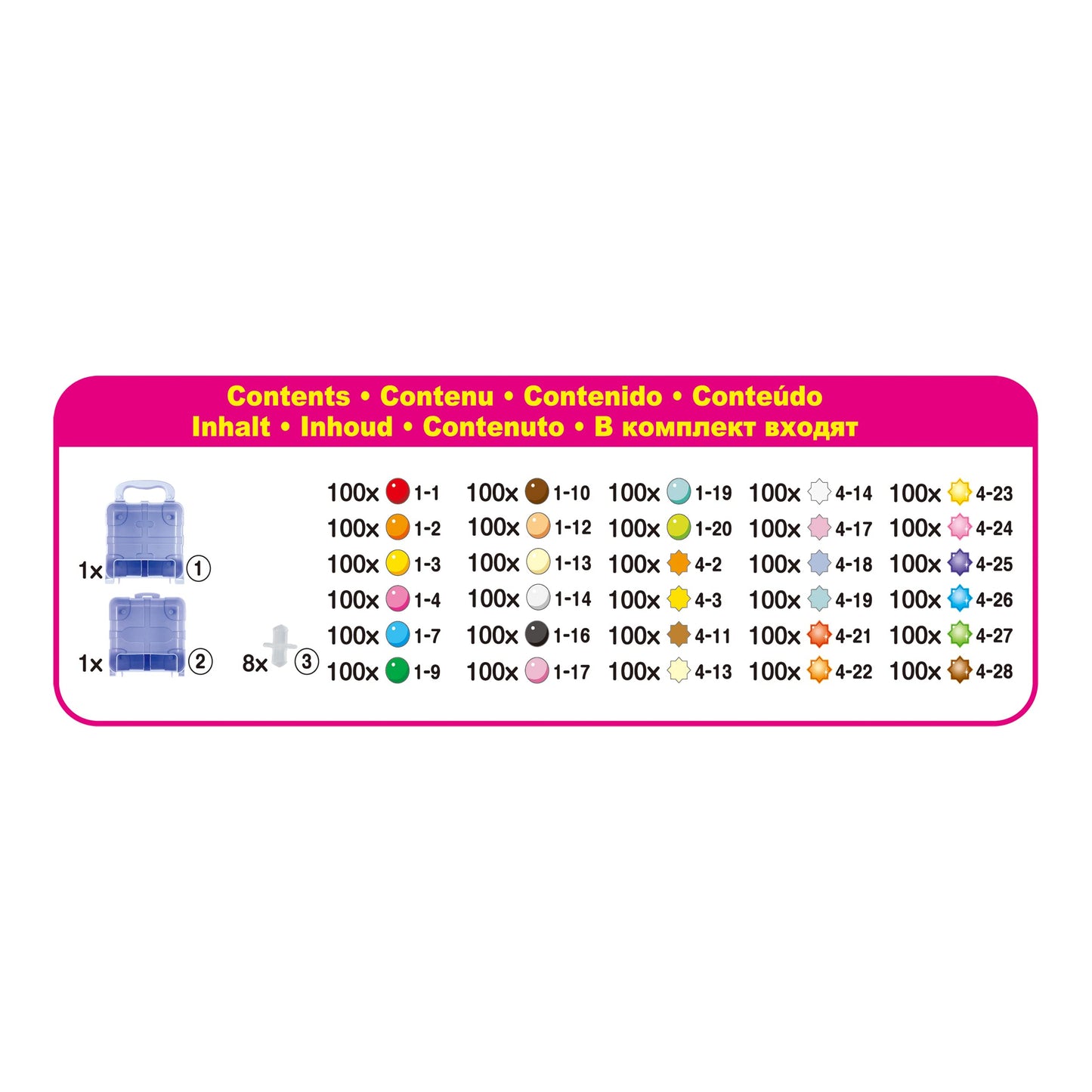 Aquabeads Mega Bead Trunk Refill Pack - Arts & Crafts Bead Refill Kit for Children Ages 4+ - Over 3,000 Beads Included