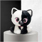 Gund P.Lushes Designer Fashion Pets Lady Luna Cat Premium Stuffed Animal Soft Plush, Black And White, 6