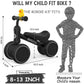Baby Balance Bike Toys For 12-36 Months Kids Toy Boy And Girls Gifts Toddler Best First Birthday Gift Children Walker No Pedal Infant 4 Wheels Bicycle (Classic, Black)
