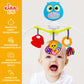 Baby Stroller Arch Toy With Relaxing Music & Lights - Adjustable Activity Arch & Play Accessories - Baby Bouncer Toy Bar, Carseat, Crib, Stroller Hanging Toys For Infants 0 Months Old & Up