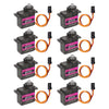 Beffkkip [8-Pack] MG90S 9g Servo Motor Micro Metal Gear for Robot Car Plane RC Helicopter Arduino