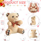 Skylety 16 Pcs Mini Plush Bear Bulk 4 Inch Bear Stuffed Animal Toy Doll Small Soft Bear Keychain For Birthday Baby Shower Weddin