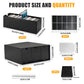 Wiessoc 12,000+ Trading Card Storage Box,Includes 12 Cardboard Card Storage Box & 60 Dividers & 12 Foam Supporters & Labels,Trad
