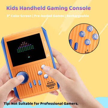Besosay Kid Mini Handheld Retro Games Console Built in 666 Classic Games, Portable Handheld Video Games Console, 3 Inch Screen,