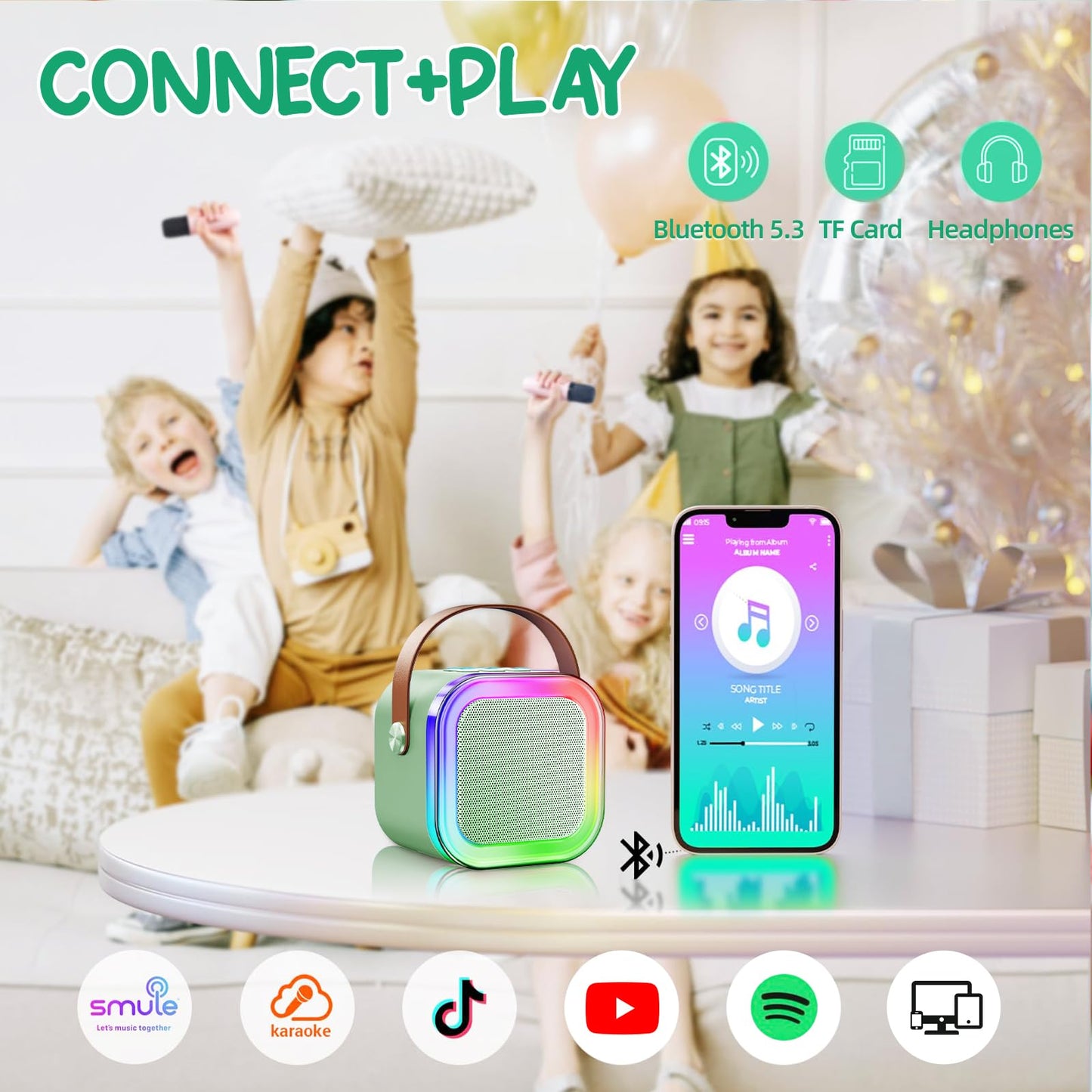 Kinglucky Mini Karaoke Machine For Kids, 2025 Top Birthday Gifts Ideas For 3-12 Year Old Girls, Christmas Party Gifts Kids ' Per