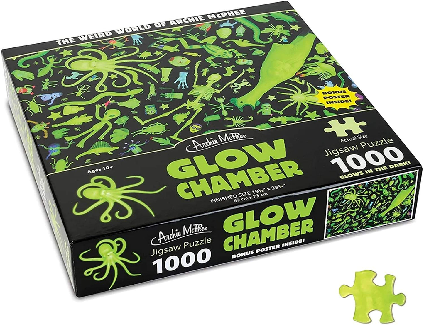 Archie McPhee Glow Chamber Puzzle - Multi-colored Cardboard, One Size, Model 12925