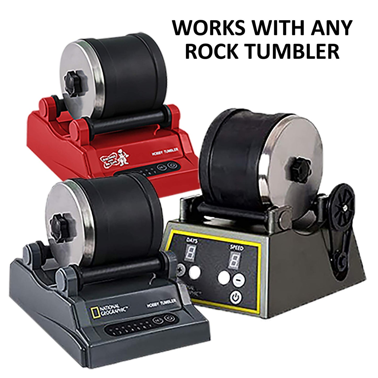 Discover With Dr. Cool Replacement Rock Tumbler Barrel For National Geographic Professional Series Tumbler And Hobby Series Tumb