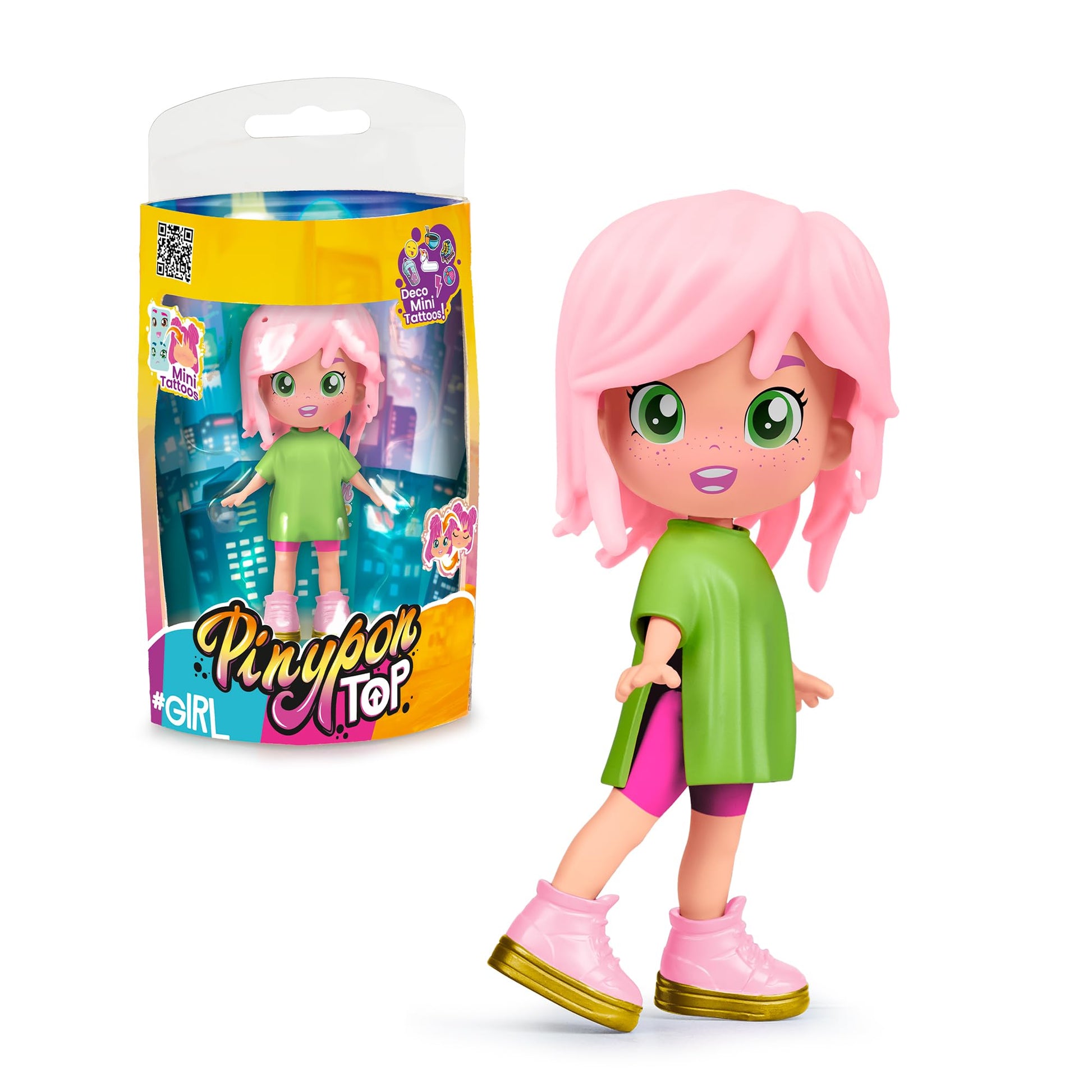 Pinypon Top Pink Hair Figures