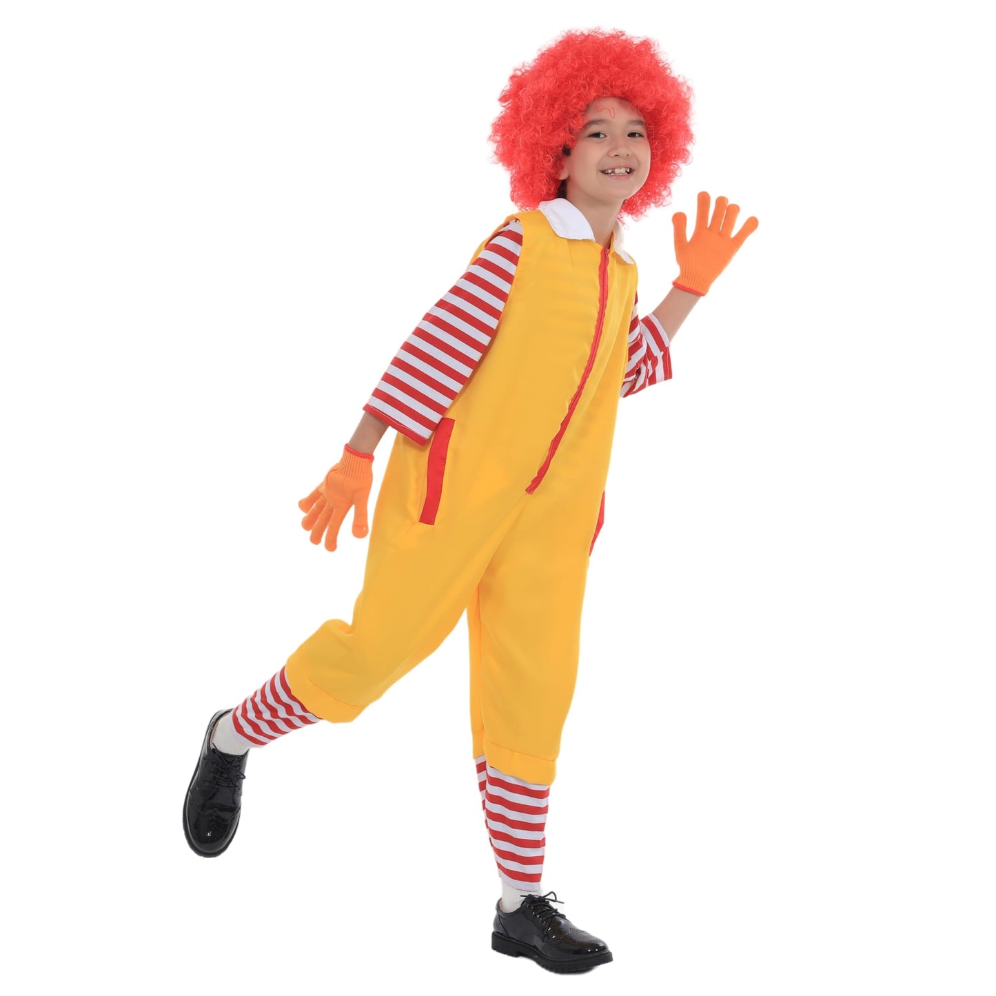 Qiaopkeb 4-Pcs Clown Costume Christmas Costume Kids Circus Clown Costume Carnival Boys And Girls Halloween Cosplay Clowm Christm