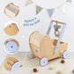 Pillowhale Wooden Baby Doll Pram Stroller,Wooden Baby Walker Push And Pull Doll Stroller,Baby Wooden Toy Stroller For Toddler Bo