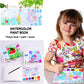 Yxotjhs Paint With Water Books, Watercolor Coloring Books For Kids Ages 4-8, Mess Free Water Painting Book For Toddlers 2-4, Art