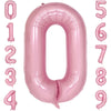 Paticool 40 Inch Pink Number Balloon 0, Large Number Foil Mylar Balloons For Birthday Party Celebration Decorations Supplies, Di