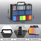 Fullcase Trading Card Storage, 2400+ Sports Cards Game Deck Box Holder Organizer For Panini For Pm Tcg For C.A.H For Yoto 3''X4'