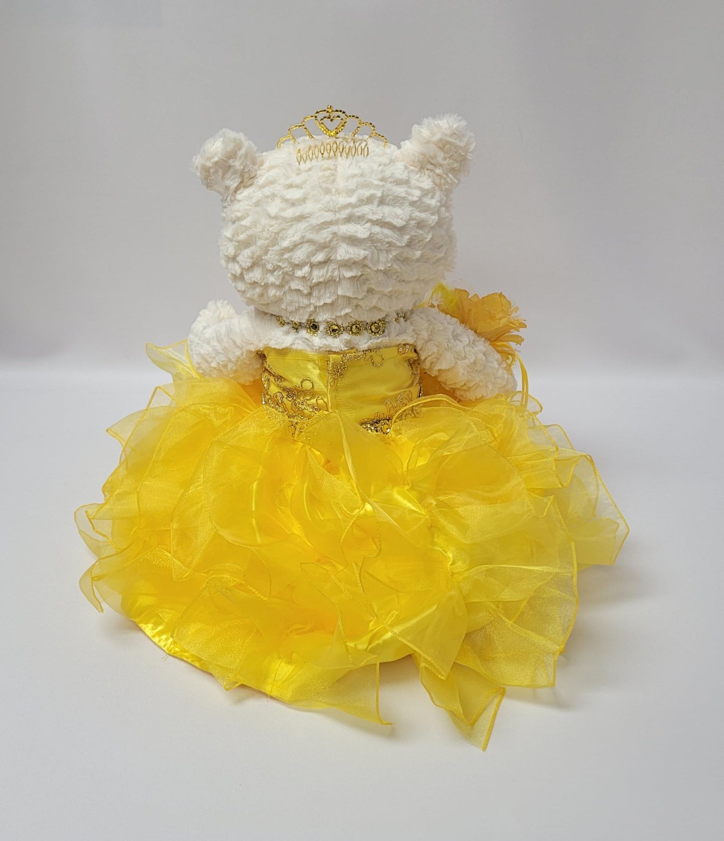 Kinnex Collections Since 1997 20'' Quince Anos Quinceanera Last Doll Teddy Bear With Dress (Centerpiece) ~ Arc16831-11R (Yellow)