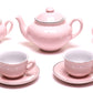 Childrens Porcelain Play Tea Set - 13pcs, Light Pink